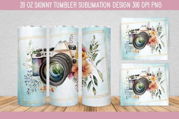 Download Floral Camera Watercolor PNG - Watercolor Collection